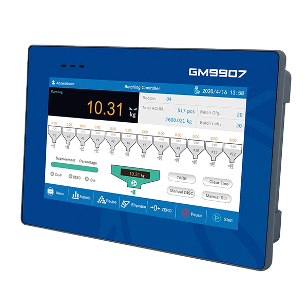 نمایشگر کنترلر بچینگ و پرکن مدل GM-9907